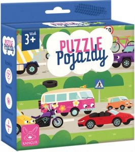 Puzzle. Pojazdy 3+