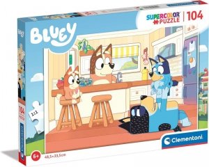 Puzzle 104 elementów. Super color Bluey 1