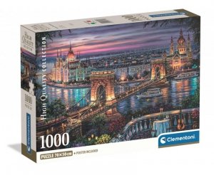 Puzzle 1000 elementów. Compact. Lights of the Danube