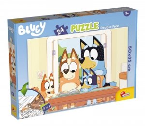 Lisciani. Puzzle Bluey dwustronne Maxi. 24 elementów