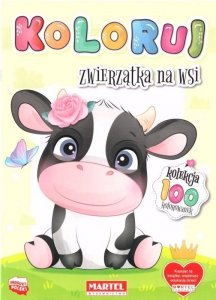 Koloruj. Zwierzątka na wsi