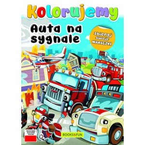 Kolorujemy. Auta na sygnale