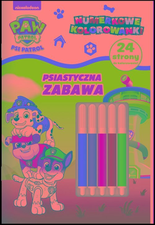 Psi Patrol Numerkowe kolorowanki 7 Psiastyczna zabawa