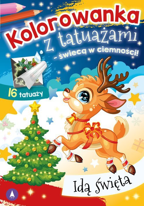 Kolorowanka z tatuażami świecą w ciemności! Idą święta