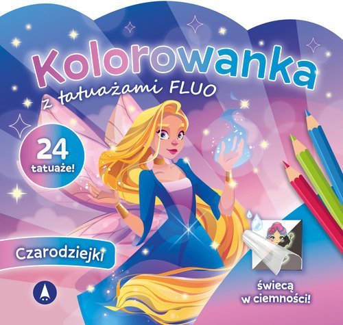 Kolorowanka z tatuażami FLUO Czarodziejki