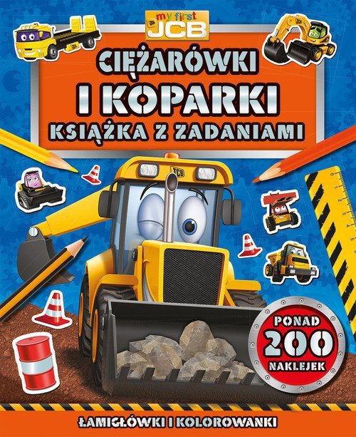 My first JCB Ciężarówki i koparki. Książka z zadaniami
