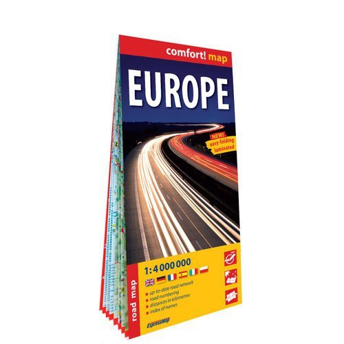 Europa (Europe) 1:4 000000 laminowana mapa samochodowa