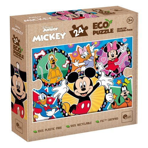 Puzzle Eko 24 dwustronne Mickey