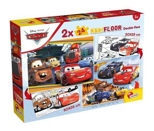 Puzzle Maxifloor Double-Face Auta 2x24