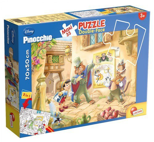 Puzzle dwustronne Maxi 35 Pinokio