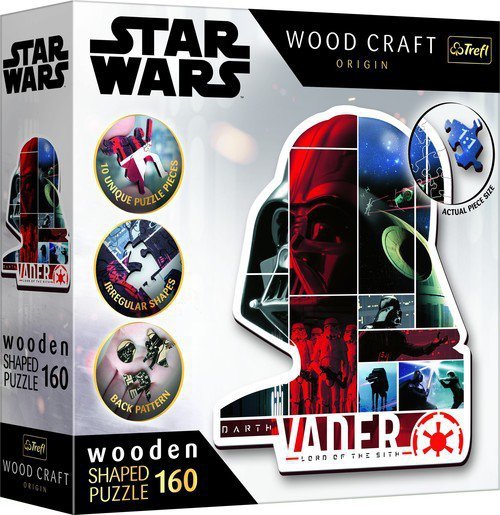 Puzzle Drewniane Konturowe - Darth Vader 160
