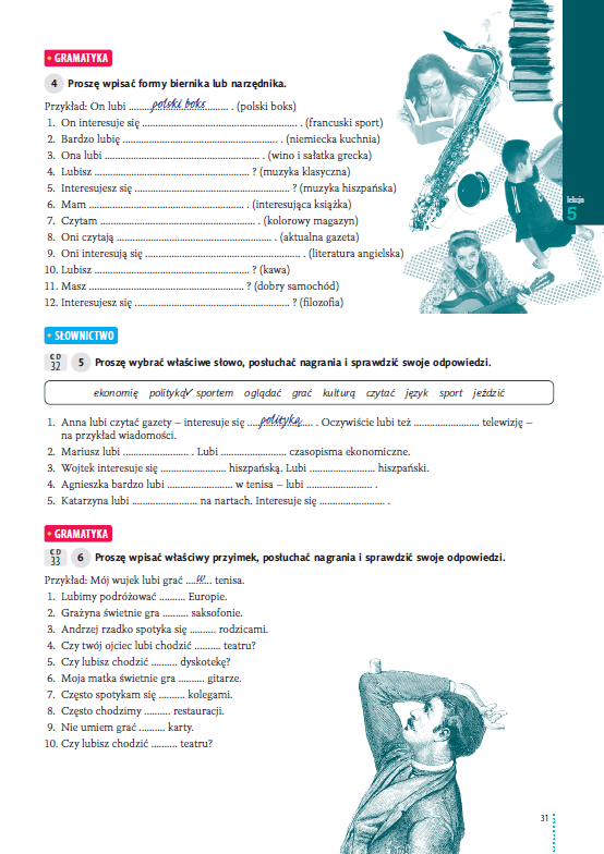 Hurra Po Polsku 1. Zeszyt ćwiczeń. Nowa edycja - przykładowa strona