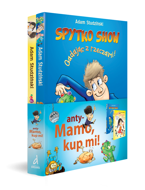 Pakiet anty-Mamo, kup mi! Spytko Show. Gadając z rzeczami! / Chciejosztuczki. Książka zakazana przez Chciejokorp.