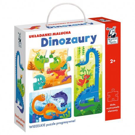 Puzzle Dinozaury Układanki malucha Kapitan Nauka