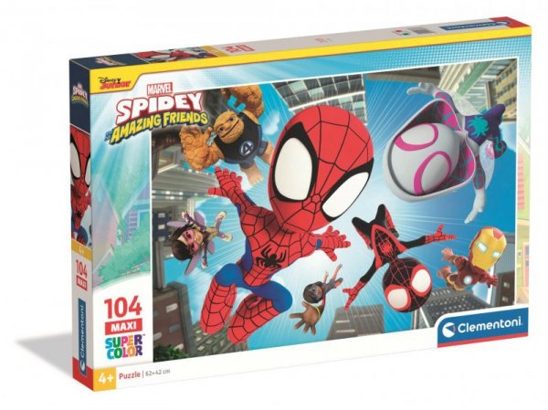 Puzzle 104 Maxi Super kolor Spidey Amazing Friends 23777