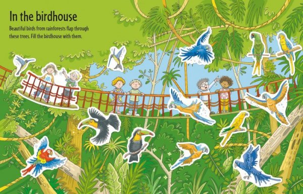 First Sticker Book Zoo wer. angielska