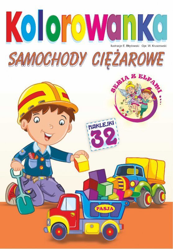 Samochody ciężarowe. Kolorowanka