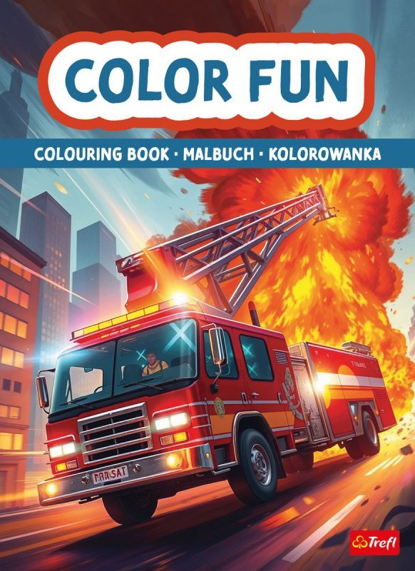 Pojazdy ratunkowe. Kolorowanka. Malbuch. Colouring book