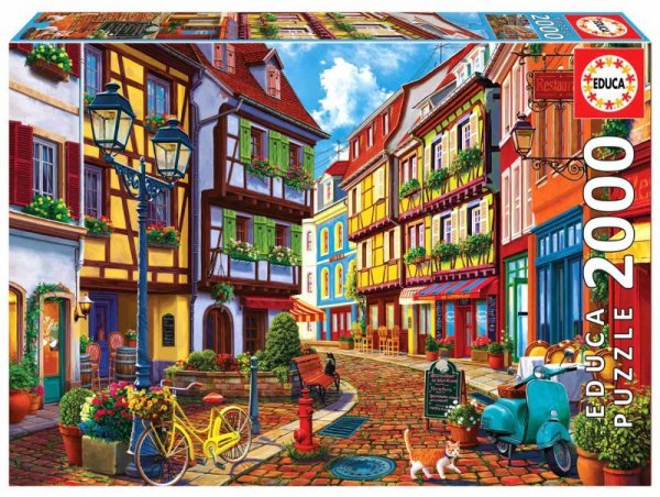 Puzzle 2000 Kolorowa uliczka 112808