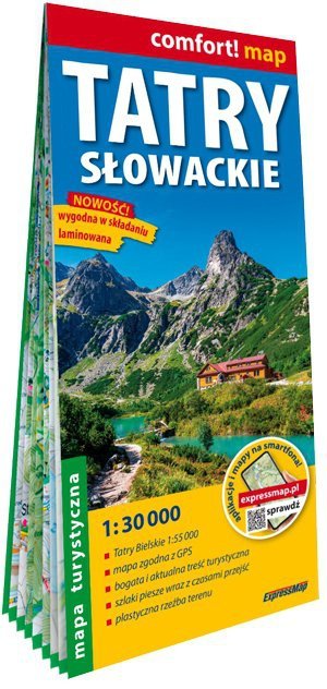 Tatry Słowackie mapa turystyczna 1:30 000