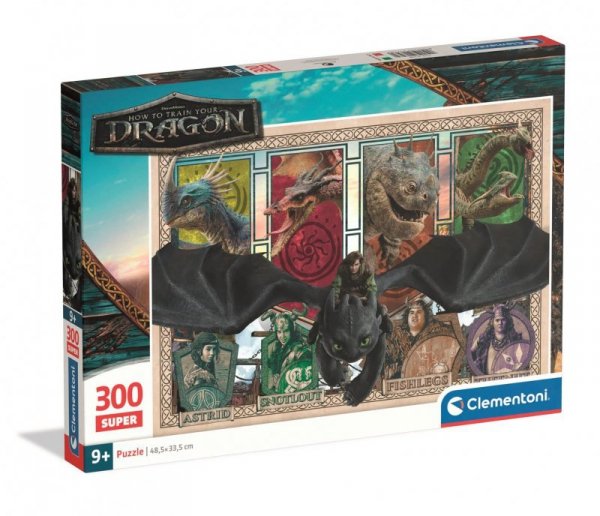 Puzzle Super 300 elementów. How to Train Your Dragon