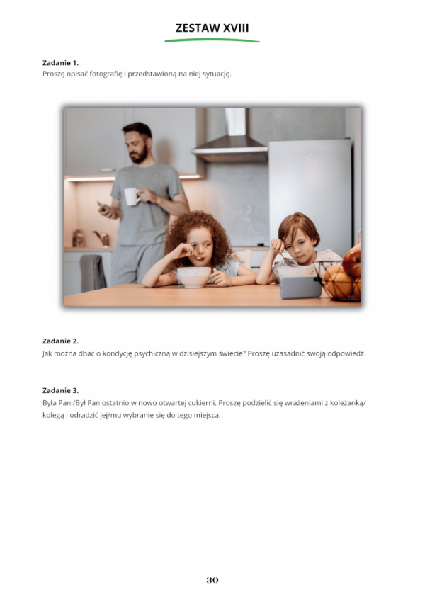 Mów na poziomie! Zestawy egzaminacyjne do części ustnej egzaminu państwowego na poziomach: B1, B2 i C1