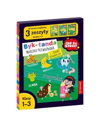 Teczka - Idę do szkoły. Byk-tanda Marcina Przewoźnika i Zabawy Ortograficzne. Klasy 1-3