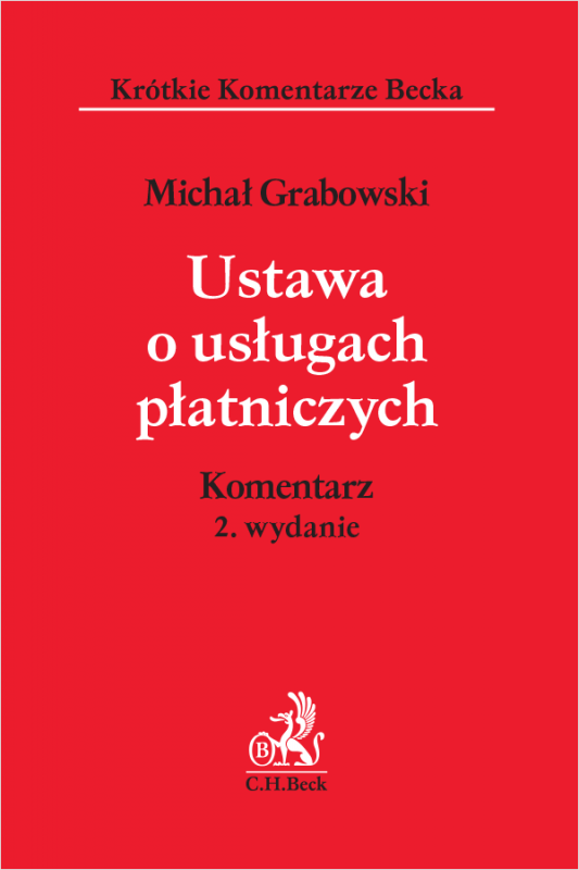 Ustawa o usługach płatniczych. Komentarz