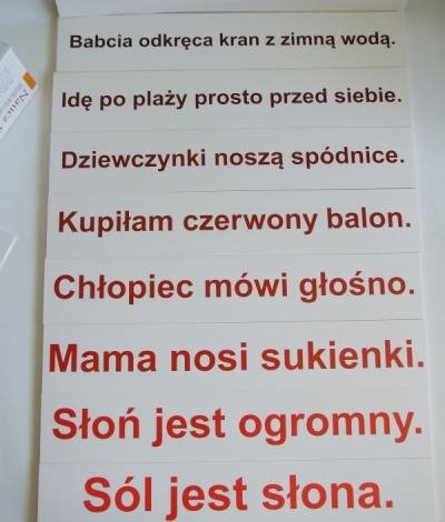 Język polski 2 etapy 3 i 4. Nauka czytania metodą Domana. Wyrażenia dwuwyrazowe i proste zdania