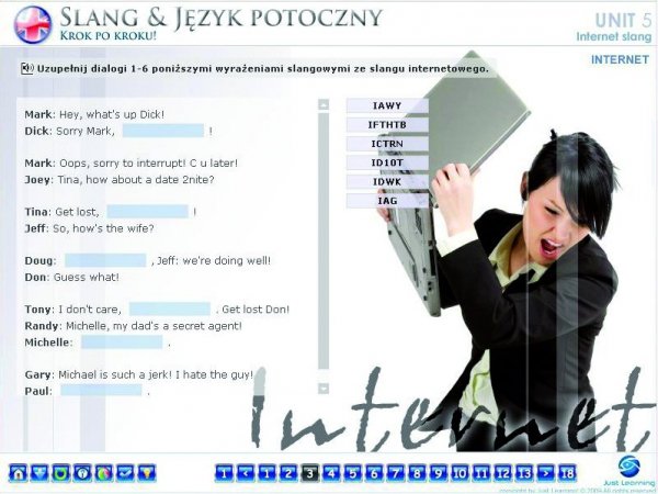 Be Inspired! Słownictwo slang &amp; język potoczny. Interaktywny kurs komputerowy - krok 1