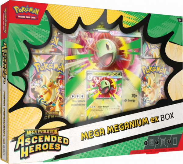Pokémon TCG: Mega Evolution - Ascended Heroes - Mega Meganium ex Box