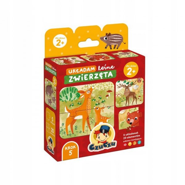 CzuCzu.  Układam leśne zwierzęta 2+