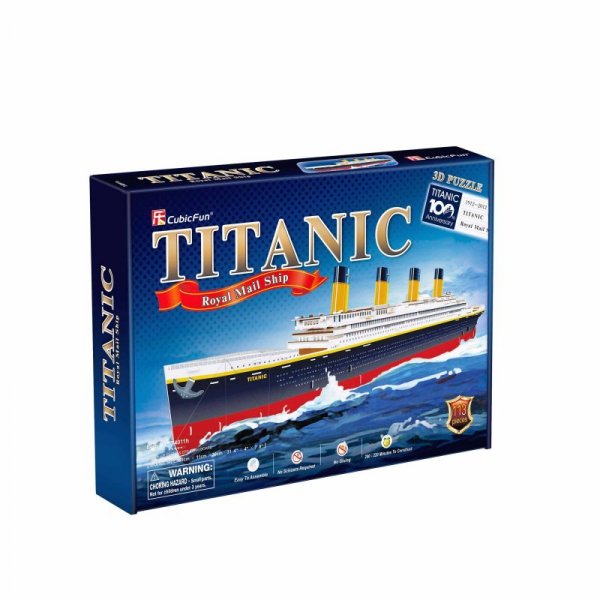 Puzzle 3D. Titanic zestaw XL 113el 24011