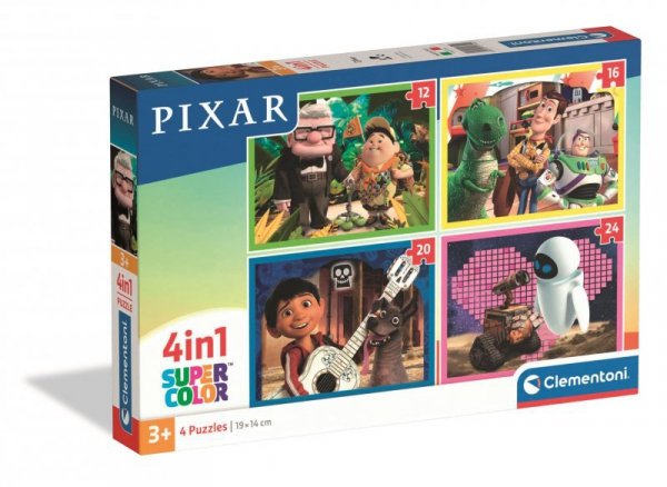 Puzzle 4 w 1. Super kolor. Pixar