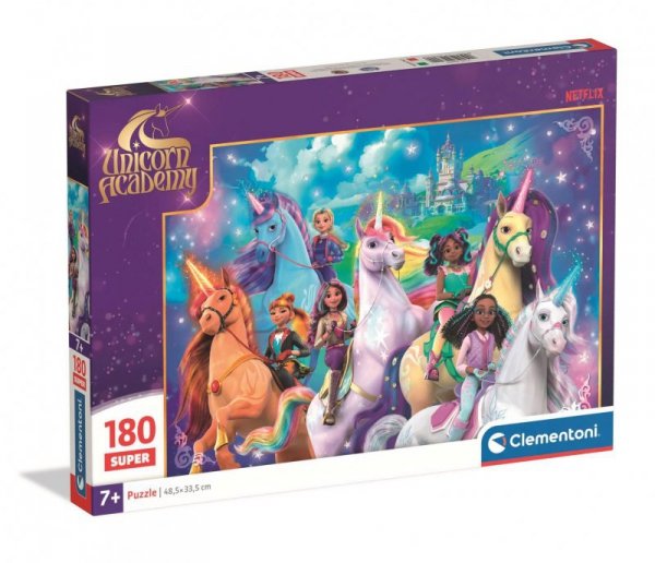 Puzzle Super 180 elementów. Unicorn Academy