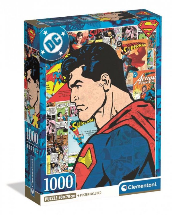 Puzzle 1000 elementów. Compact DC Superman 3