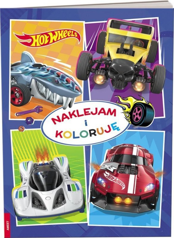 Hot Wheels. Naklejam i koloruję