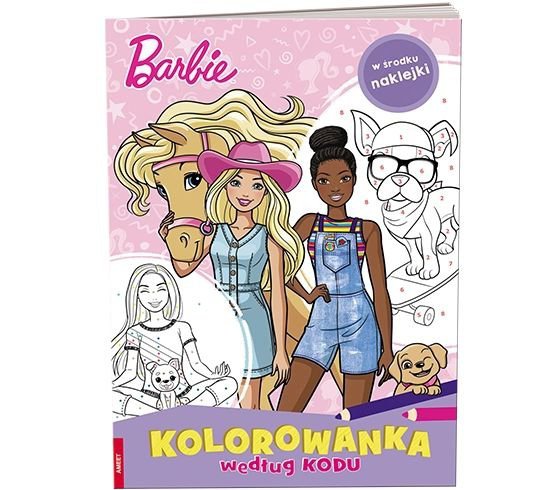 Barbie. Kolorowanka według kodu