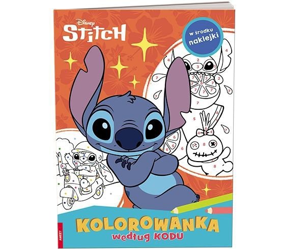 Stitch. Kolorowanka według kodu