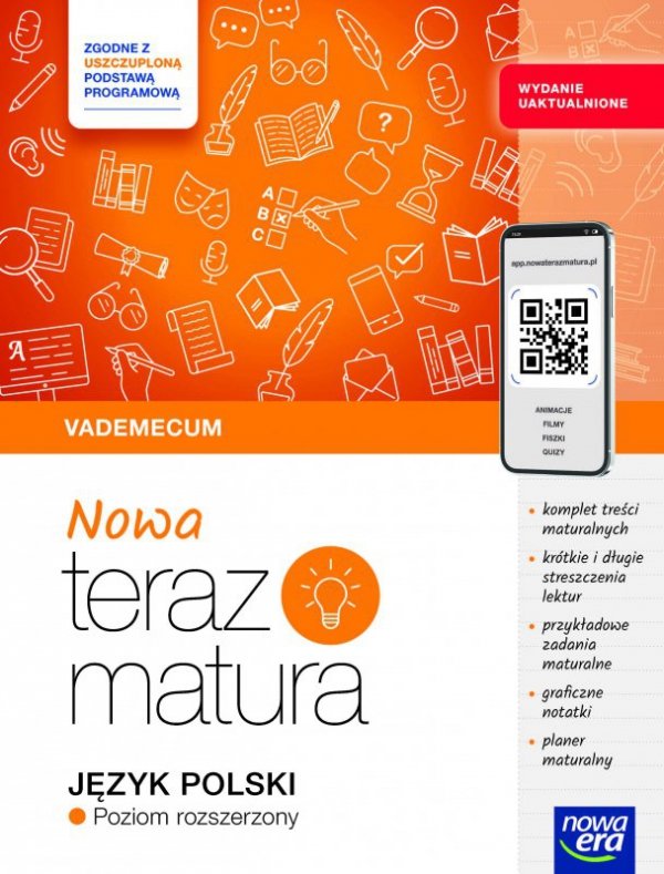 Nowa Teraz matura 2026. Jezyk polski. Vademecum. Zakres rozszerzony 2025/2026