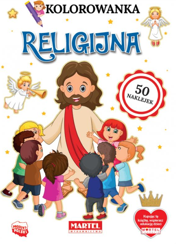 Kolorowanka. Religijna z naklejkami