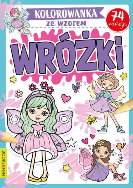 Wróżki. Kolorowanka ze wzorem