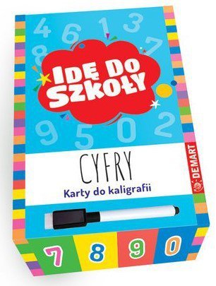Idę do szkoły. Cyfry. Karty do kaligrafii z pisakiem suchościeralnym