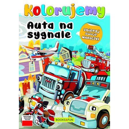 Kolorujemy. Auta na sygnale