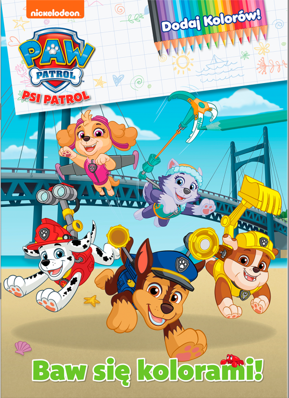 Psi Patrol. Dodaj kolorów cz. 9 Baw się kolorami!