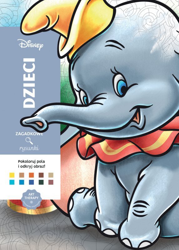 Dzieci. Kolorowanka antystresowa Disney. Zagadkowe rysunki