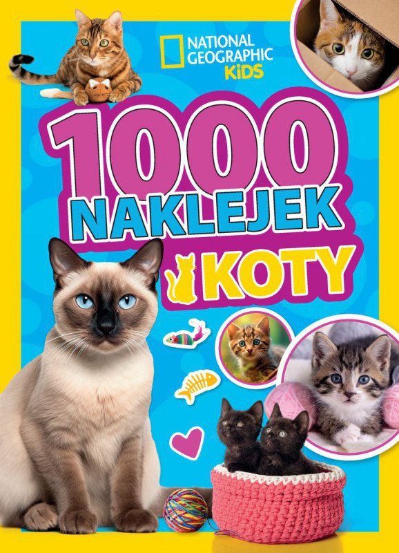 Koty. National Geographic Kids. 1000 naklejek