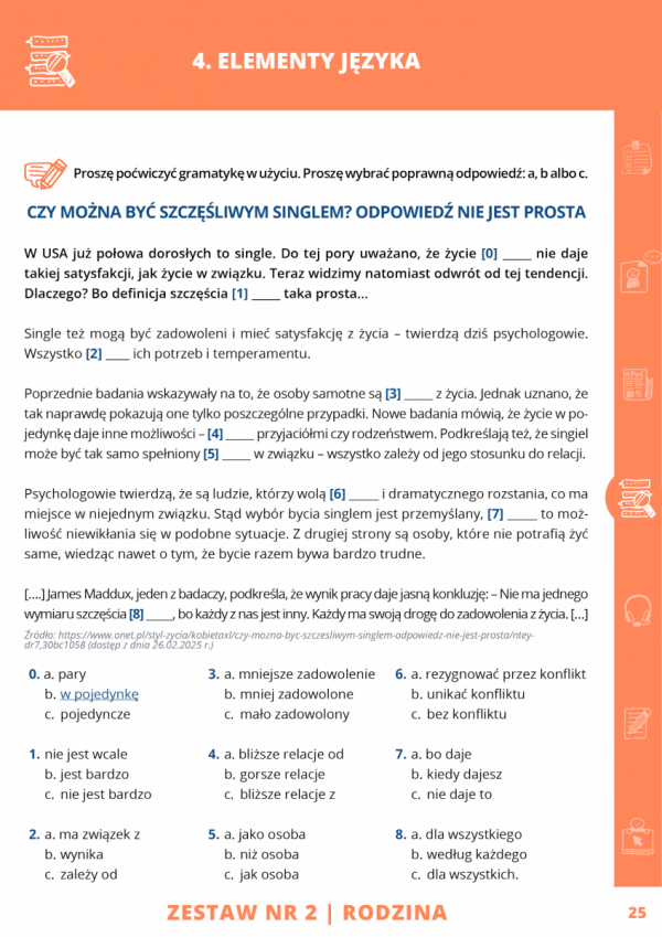 Z NAMI TELC JEST ŁATWY!  - Elementy języka