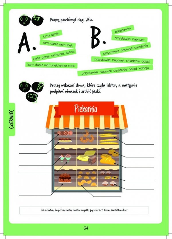 Słowo daję! Ćwiczenia leksykalne z języka polskiego jako obcego na poziomie A1 (FLIPBOOK)