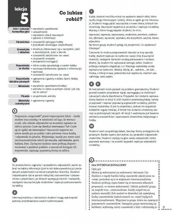 Hurra Po Polsku 2. Podręcznik studenta + 2 CD - przykładowa strona